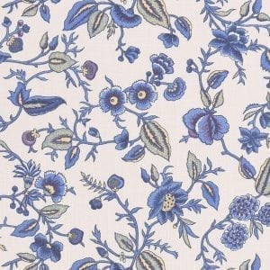 Oberkampf Petit (ecru, Delfts blauw)